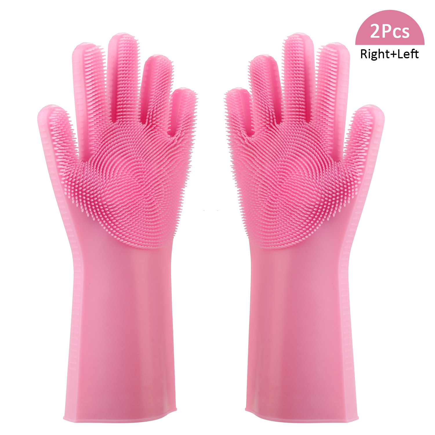 Silicone Cleaning Gloves Brush Scrubber